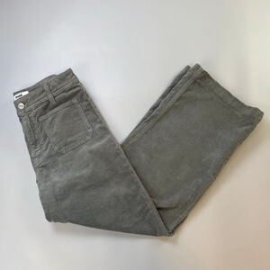 Mavi Corduroy Pants Womens 26 Grey Paloma Marine HighRise Wide-Leg Indie Minimal